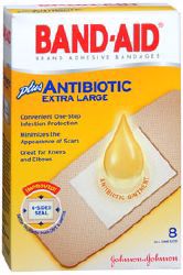 Picture of BANDAID ADHSV ANTIBIOTIC XLG (8/BX)