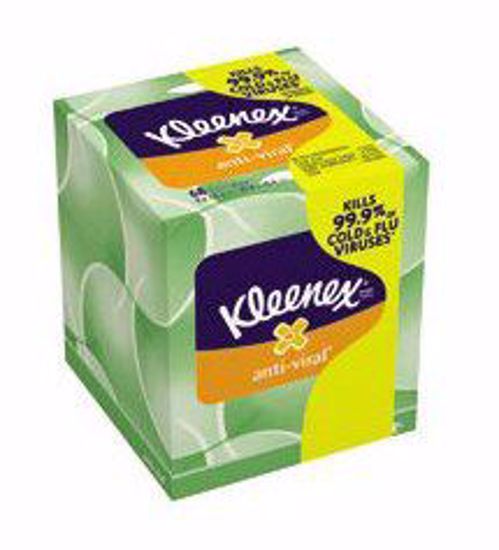 Picture of TISSUE FACIAL KLEENEX WIPE ANTI VIRAL (68/PK 27PK/CS)KIMCON