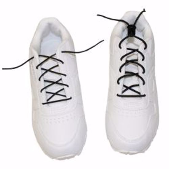 Picture of SHOELACE ELAS BLK (2PR/PK) D/S