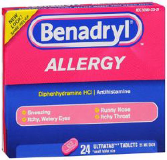 Picture of BENADRYL ULTRA TAB 25MG (24/BX 24BX/CS) J&JOTC