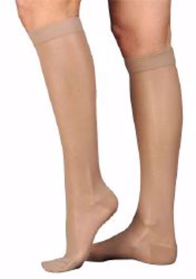 Picture of STOCKING KNEE-HI ULTRSHR CLSDTOE BLK XLG 15-20MMHG