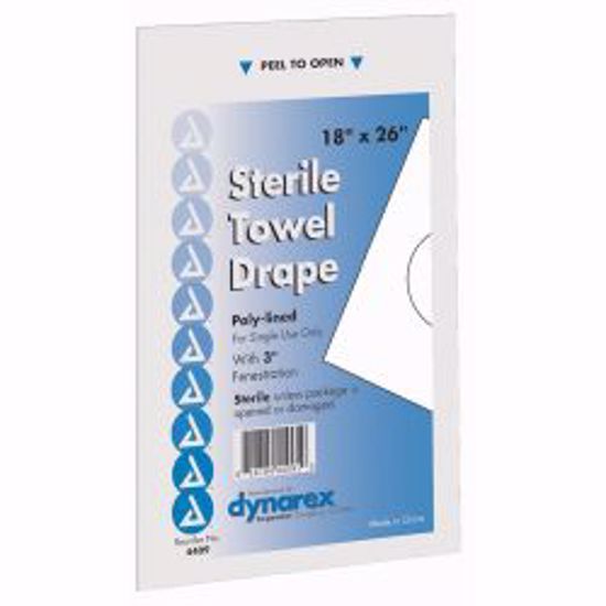 Picture of TOWEL DRAPE FENSTRATED DISP STR (50/BX 6BX/CS)