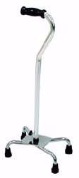 Picture of CANE QUAD ADJ LG BASE SILVER (4/CS)