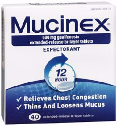 Picture of MUCINEX TAB ER 600MG (40/BX)