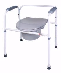 Picture of COMMODE BEDSIDE STEEL WHT/CRM(2/CS)