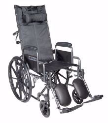 Picture of WHEELCHAIR RECLING SLVR VEIN 16" SPORT W/DTCHBL DESK