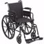Picture of WHEELCHAIR CRUISER III 20" LTWT FLIP BCK ARM BLK