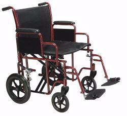 Picture of WHEELCHAIR BARI TRANSPT RED 16X20