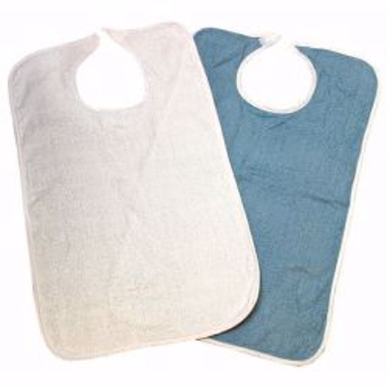 Picture of BIB ADLT TERRY CLOTH VELCRO BLUE (12/DZ 6DZ/CS)