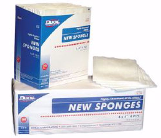 Picture of SPONGE NEW NON-WOVEN ST 4PLY 4X4 (2/PK25PK/BX24BX/CS)