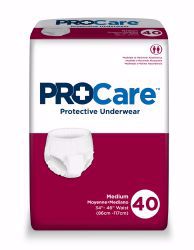 Picture of UNDERWEAR DBL PUSH PROCARE MED (40/BG 2BG/CS)