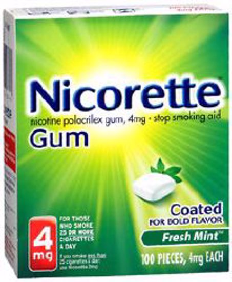 Picture of NICORETTE GUM 4MG FRESH MINT (100/BX)