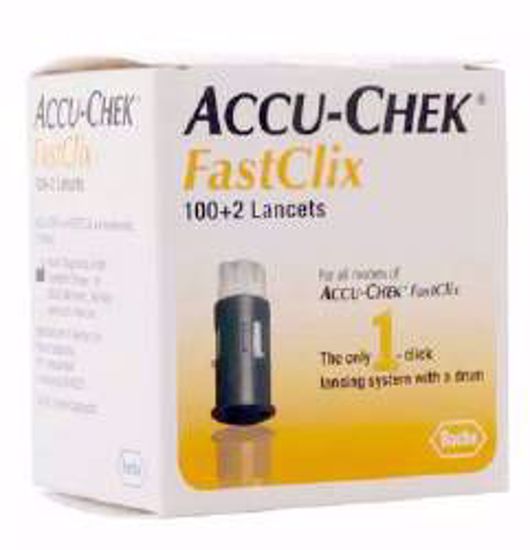 Picture of LANCET GLUC ACCU-CHEK FASTCLIX (102/BX 12BX/CS)