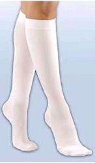 Picture of STOCKING KNEE-HI ANTIEMB CLSDTOE WHT SM 18MMHG