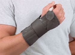 Picture of WRIST BRACE COCK-UP SFT FIT SUEDE BGE LT SM 4.5-5.5
