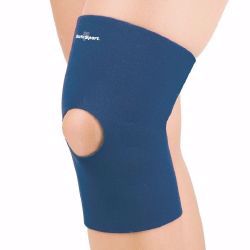 Picture of KNEE SLEEVE SAFE-T-SPORT NEOPRENE NVY LG 18-19