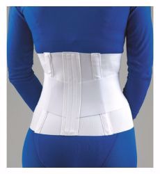 Picture of LUMBAR SUPPORT SACRAL W/OVERLAP ABD BELT WHT 10