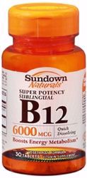 Picture of VITAMIN B-12 TAB 6000MCG (30/BT)