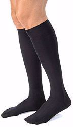 Picture of STOCKING SUPP KNEE 15-20 CLSDTOE MENS BLK MED