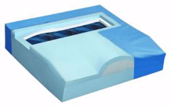 Picture of CUSHION W/C MEMORY FOAM W/GELTITANIUM 18X16X3 1/2 MASON