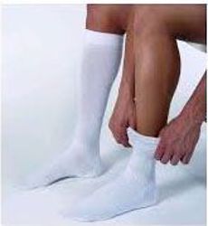 Picture of STOCKING ANTIEMB KNEE-HI 20-30MMHG UNISEX WHT LG