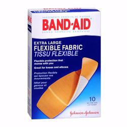 Picture of BANDAID ADH FLEX FABRIC XLG 13/4X4 (10/BX 24BX/C J&JOTC