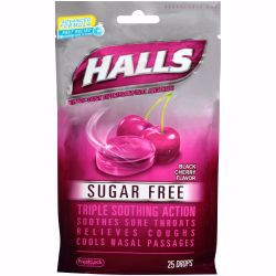 Picture of HALLS COUGH DROP S/F BLK CHERRY (25/BG)