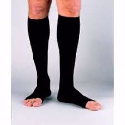 Picture of STOCKING CMPRSN KNEE OPN TOE 30-40 MEN BLK MED