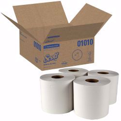 Picture of TOWEL PAPER SCOTT HND 2PLY CTR PULL WHT (500/RL 4RL/CS)