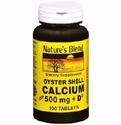 Picture of VITAMIN-D TAB CALCIUM 500MG 400IU OYSTER SHELL (100/BT)