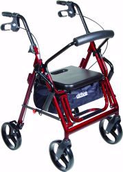Picture of CHAIR ROLLATOR/TRANSFER BURGUNDY W/8" CASTERS