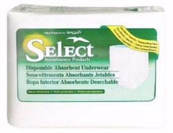 Picture of UNDERWEAR SELECT ABSORBENT DISP XLG (25/BG 2BG/CS