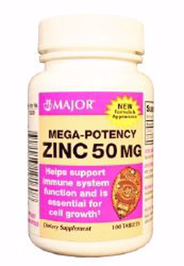 Picture of ZINC TAB 50MG (100/BT) MJPHRM