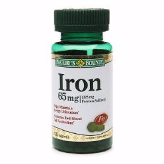 Picture of IRON TAB 65MG (100/BT)
