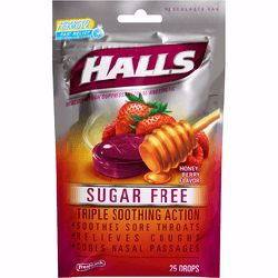 Picture of HALLS COUGH DROP BERRY SF (25/BG)