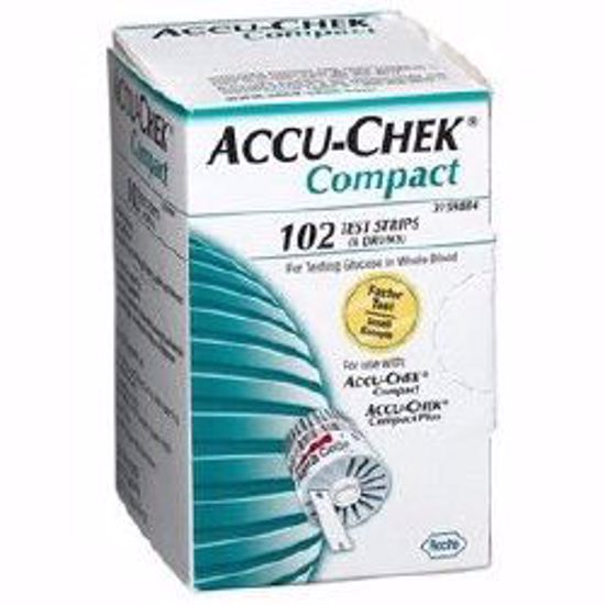 Picture of TEST STRIP BLD GLUC ACCU-CHEKCOMPACT+ RETAIL (102/BX 24BX/C