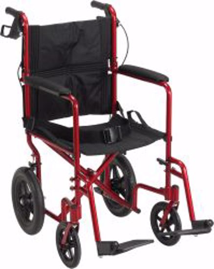 Picture of WHEELCHAIR TRANS EXPEDITION LT-WT 12" WHEEL SEAT BELT BLU