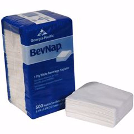 Picture of NAPKIN BEVERAGE 1PLY 9.5X9.5 (500/PK 8PK/CS)