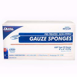 Picture of SPONGE GAUZE XRAY DTCHBL VII 12PLY 4X4 (100/PK 20PK/CS)