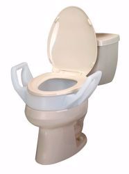 Picture of RISER TOILET SEAT ELONGATED W/ARMS
