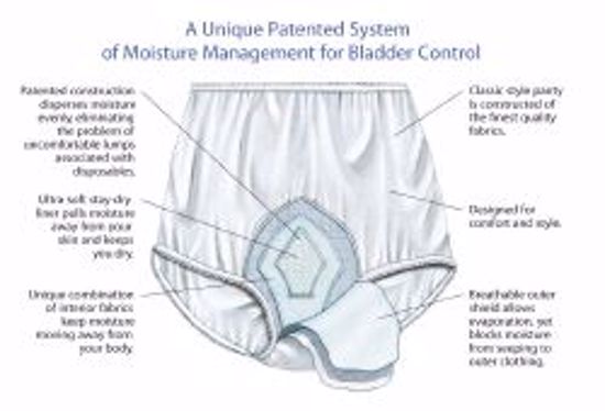 Picture of BRIEF INCONTINENCE HEALHDRI REUSE MEN HVY SM