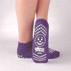 Picture of SOCK SLIPPER PILLOWPAWS PURP ADLT 2XLG (48PR/CS)