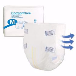 Picture of BRIEF INCONT COMFORT CARE BREATHABLE WHT MED (25/BG 4BG/CS)