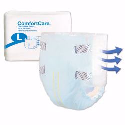 Picture of BRIEF INCONT COMFORT CARE BREATHABLE WHT LG (25/BG 4BG/CS)