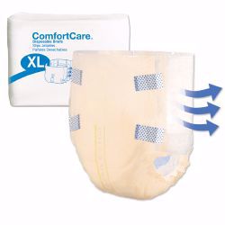 Picture of BRIEF INCONT COMFORT CARE BREATHABLE WHT XLG (25/BG 4BG/CS)