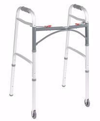 Picture of WALKER FOLDING DLX 2BUTTON W/WHEELS 32"-39
