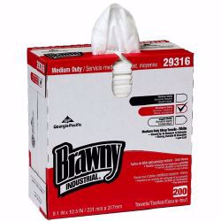 Picture of TOWEL INDUS BRAWNY DISP MED DUTY LT WT SHOP (200/BX 10BX/CS