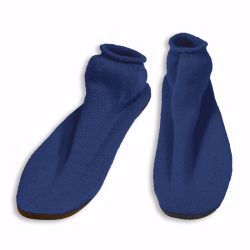 Picture of SLIPPERS N/SKID HARD SOLE NVYBLU LG (12PR/CS)