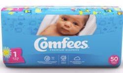 Picture of DIAPER BABY COMFEES SZ1 (50/BG 4BG/CS)