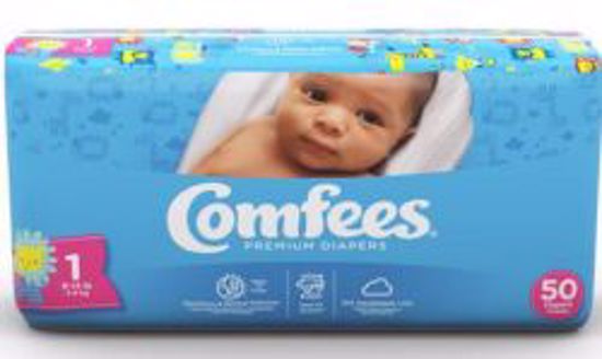 Picture of DIAPER BABY COMFEES SZ1 (50/BG 4BG/CS)